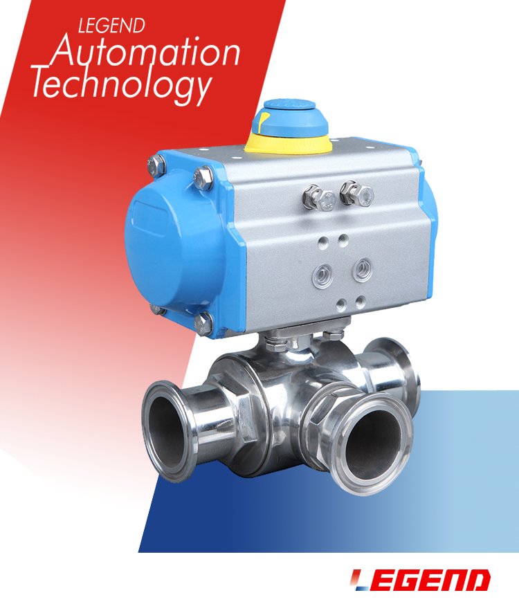 衛(wèi)生級氣動三通球閥